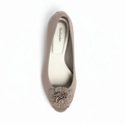 Scarpe Spuntate, Nero Giardini, Vera Pelle, Open Toe, Tortora