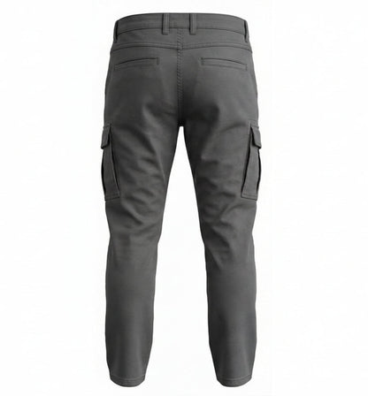 Pantaloni Da Uomo Cargo BE MISTIC, Grigio Piombo, Cotone elasticizzato, Taglia 48 EU