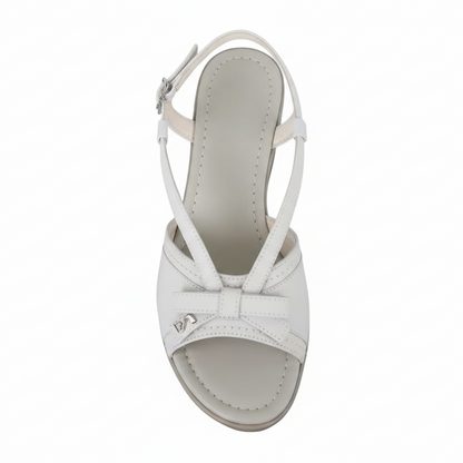 Sandali Donna Nero Giardini, 38 IT, Zeppa, Vera Pelle Beige Sabbia, P308820D