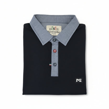 T-shirt Polo Uomo Nero Giardini, Blu, P571904U
