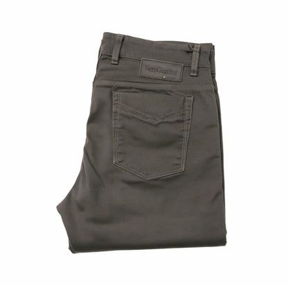 Pantaloni da Uomo Nero Giardini, A574101U, Grigio Piombo, Cotone, Taglia 48 EU