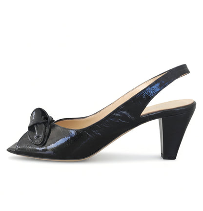 Sandali Cinzia Valle, 4848, Vera Pelle, Nero, Tacco a cono,  38 IT