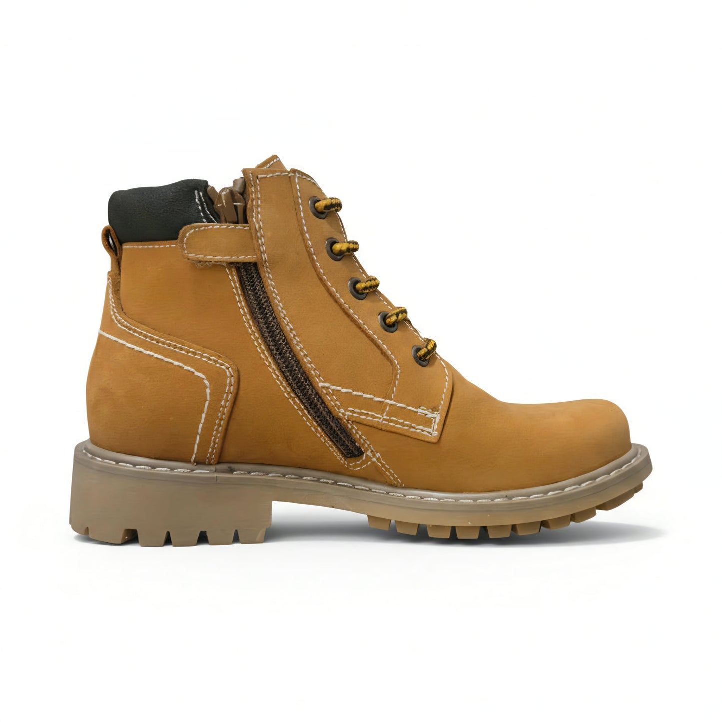 Scarponi Bambino, Nero Giardini, Vera Pelle, Yellow Boot A333090M, 32 EU
