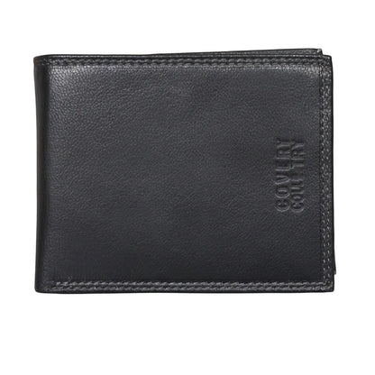 Portafoglio in Vera pelle, Nero, Coveri Collection