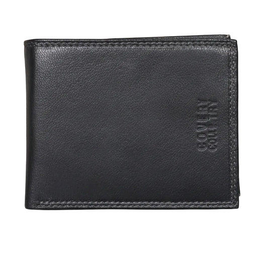 Portafoglio in Vera pelle, Nero, Coveri Collection