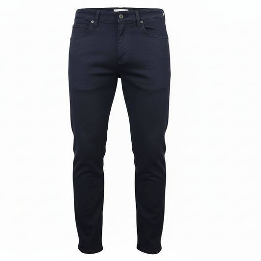 Pantaloni Uomo Nero Giardini A674400U in twill, Blu, Regolar, 52 EU
