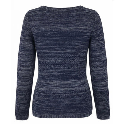 Maglia NeroGiardini, Blu Navy e Grigio Melange con punti luce argento