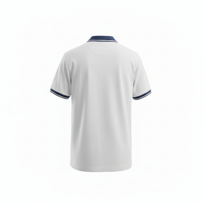 T-Shirt Polo Uomo Nero Giardini, Bianco e Blu, Cotone, P571906U