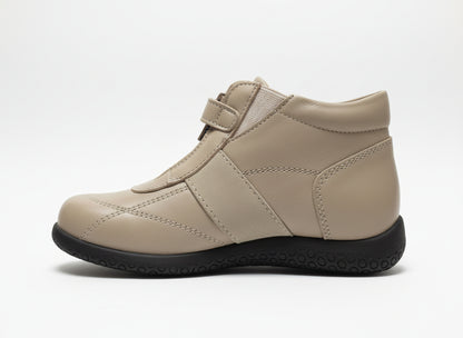 Scarpe da bambina, LA GIOSTRA, Vera Pelle, Beige, Zip - 26 EU