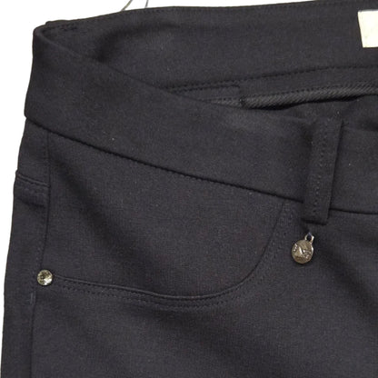 Pantaloni elasticizzati Blu, Donna, Nero Giardini, Punto Milano, Cotone, Morbidi