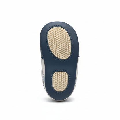 Sneakers Chicco Bimbo Tela e Pelle Blu Bianco Arancio