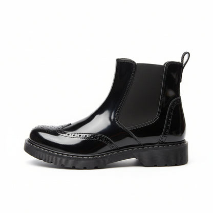 Stivaletti Nero Giardini A531134F, Nero, Naplak in Vernice, 38 EU