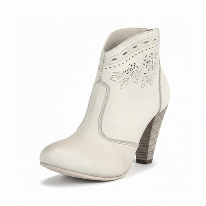 Tronchetti Donna Nero Giardini P308651 Vera Pelle Beige Light con zip, 37