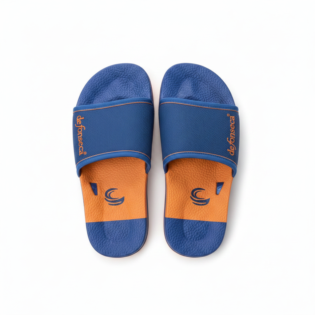 Ciabatte Mare Bambini De Fonseca – Blu e Arancio Estive