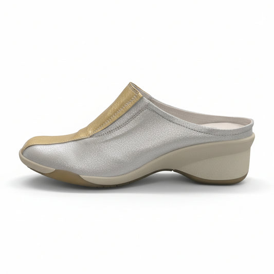 Sabot DL Sport, Argento e Oro, Vera Pelle, 38 EU