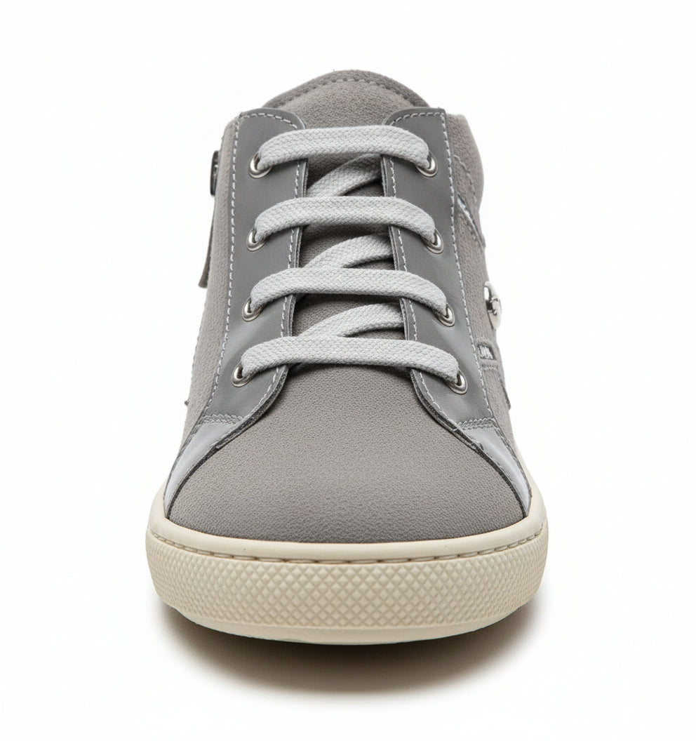 Nero Giardini Scarpe da bambina, Grigio Fumo, Vera Pelle, Stella Glitter - 25 EU