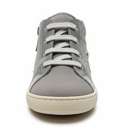 Nero Giardini Scarpe da bambina, Grigio Fumo, Vera Pelle, Stella Glitter - 25 EU