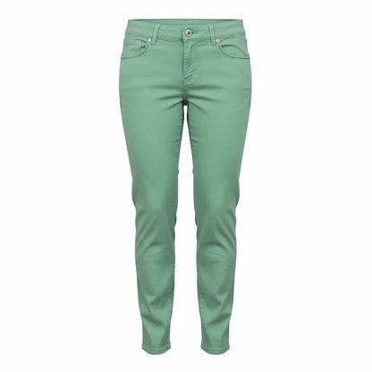Pantaloni Estivi Donna Nero Giardini, Verde, Strass