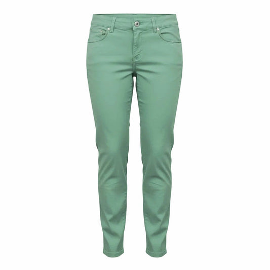Pantaloni Estivi Donna Nero Giardini, Verde, Strass