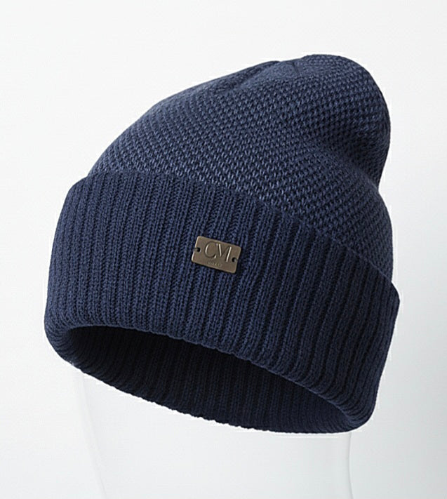 Set Cuffia Blu + Sciarpa Blu Uomo COLOMBO MILANO