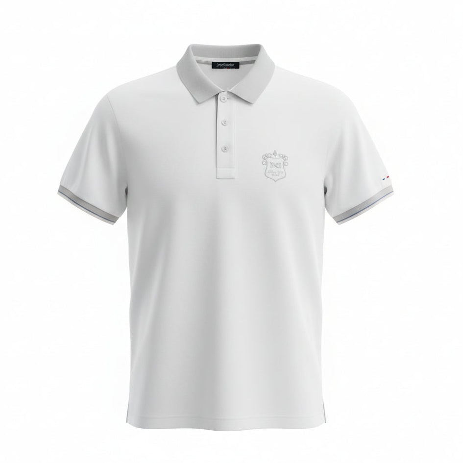T-Shirt Polo Uomo Nero Giardini, Bianco e Grigio, Taglia 48 IT, P471500U, Cotone