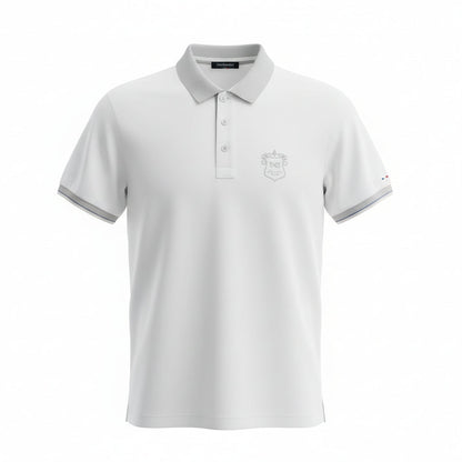 T-Shirt Polo Uomo Nero Giardini, Bianco e Grigio, Taglia 48 IT, P471500U, Cotone