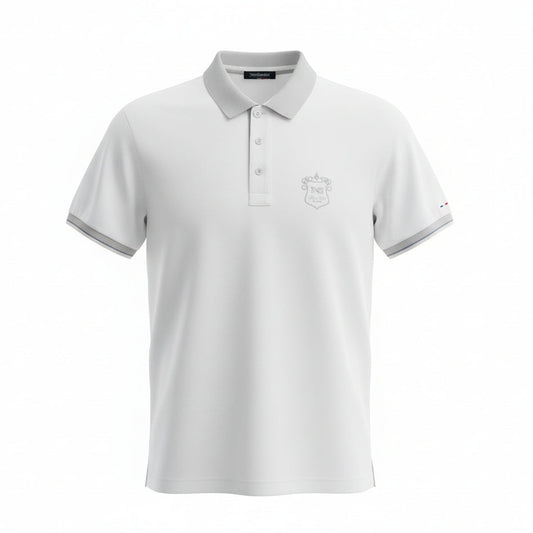 T-Shirt Polo Uomo Nero Giardini, Bianco e Grigio, Taglia 48 IT, P471500U, Cotone