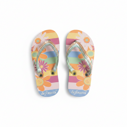 Infradito Mare Bambina De Fonseca Floreale – Taglie 29/30 e 31/32