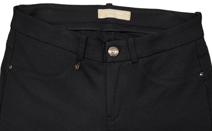 Pantaloni elasticizzati Blu, Donna, Nero Giardini, Punto Milano, Cotone, Morbidi