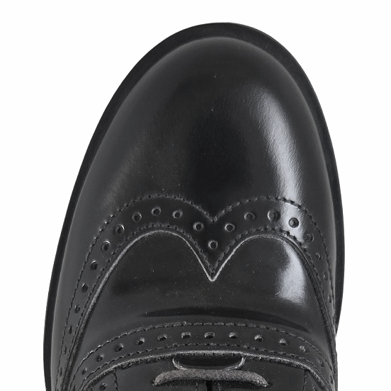 Scarpe Francesine Donna NeroGiardini Art A616490D Tacco a blocco, Vera Pelle, Nero