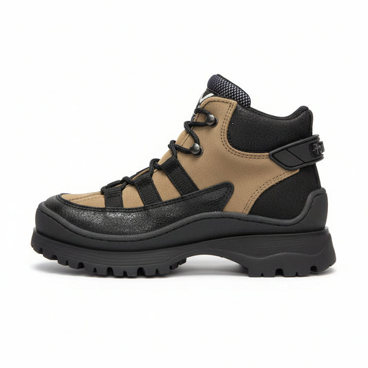 Scarponi Walk Safari, 9737I, Vera Pelle, Nero e Beige, 36 EU