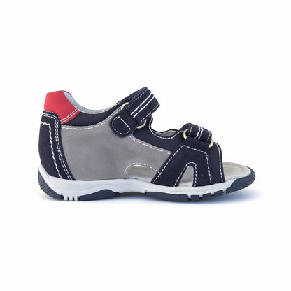 Sandali Bambini Nero Giardini Junior in Vera Pelle – Grigio Blu Rosso Taglia 24