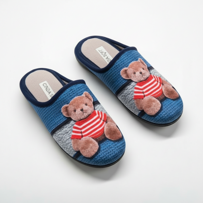 Pantofole Donna con Orsetto Cinzia Soft Comfort, Morbide, IEH600S12