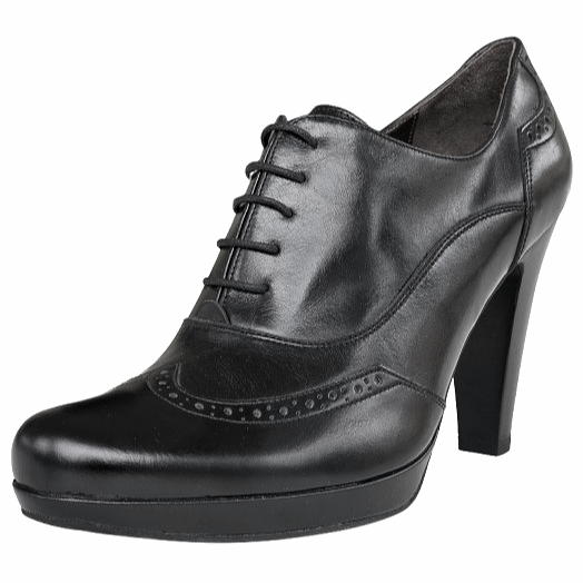 Scarpe Francesine Donna NeroGiardini A005551DE Vera Pelle Nero, Tacco 9 cm con Plateau e Lacci - Numero 37 (EU)