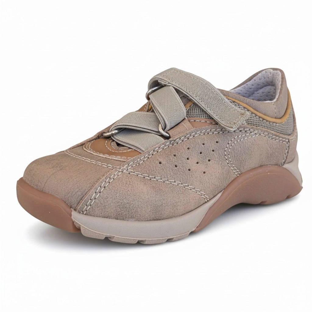 Sneakers Bambini La Giostra, Vera Pelle, Chiusura a Strappo, 2283