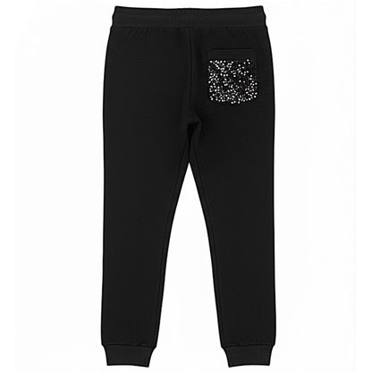 Pantaloni NeroGiardini A663030D Casual Chic con elastico, tasca con paillettes, 44 EU