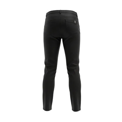 Pantaloni elasticizzati da donna Nero Giardini, Nero, bottone gioiello, Taglia 40 EU