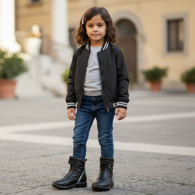Stivaletti da Bambina, La Giostra, 1313, Vera Pelle, Nero, Felpati caldi - 26 EU