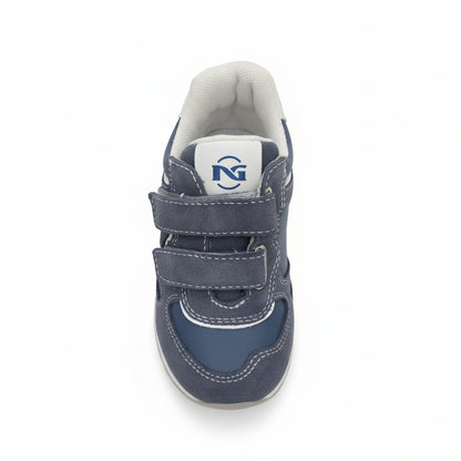Sneakers da Bambino, Nero Giardini, Azzurro Avio, Vera Pelle