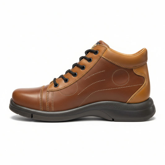 Scarponcino Walk Safari, 3482, Vera Pelle, Marrone e Beige