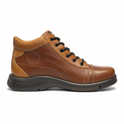 Scarponcino Walk Safari, 3482, Vera Pelle, Marrone e Beige