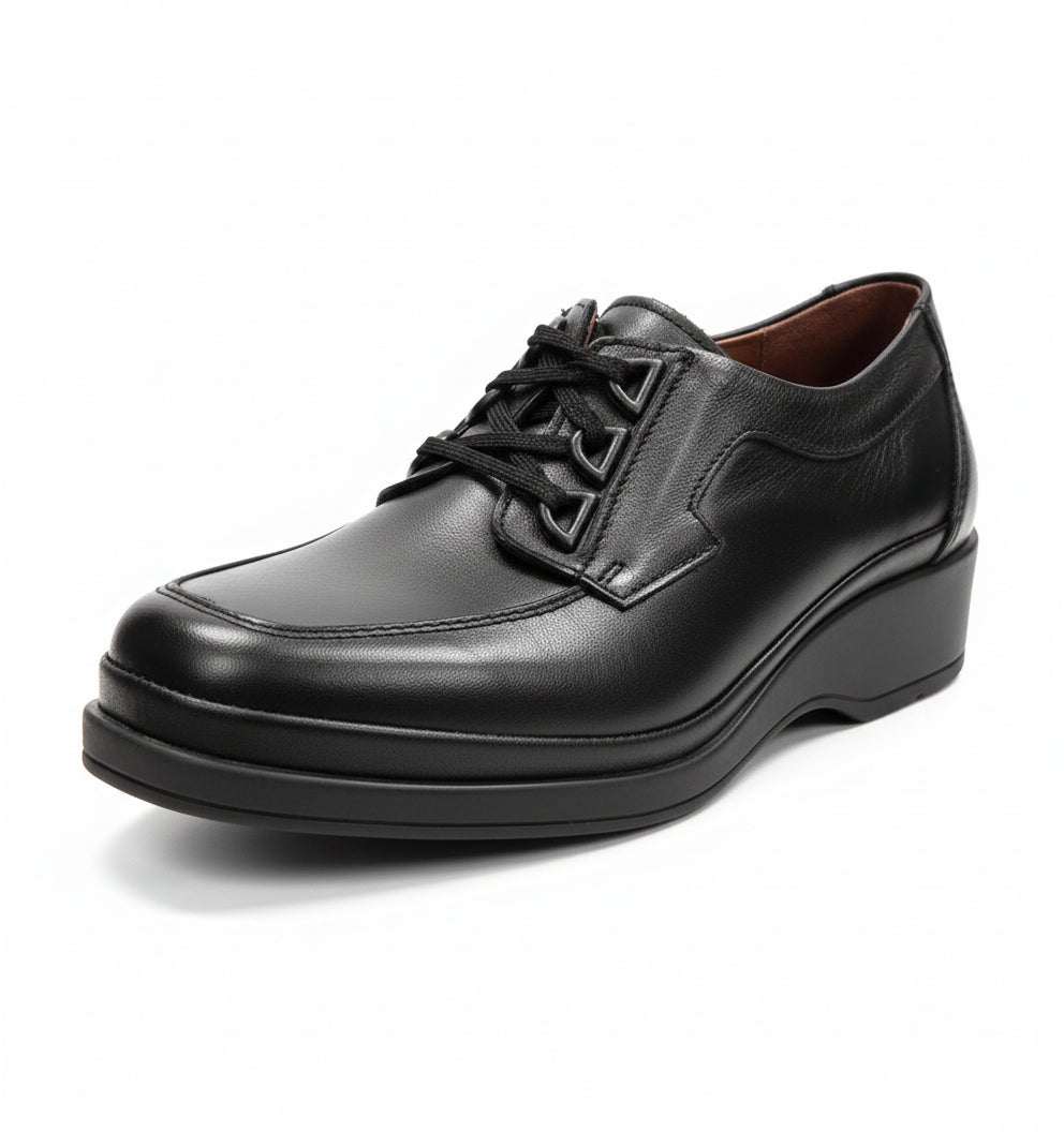 Scarpe classiche, Donna, Florance, con lacci Vera Pelle, Nero - 36 EU