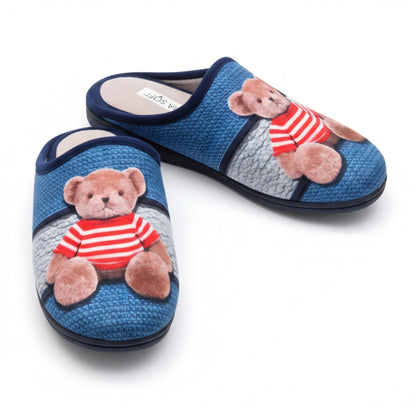 Pantofole Donna con Orsetto Cinzia Soft Comfort, Morbide, IEH600S12