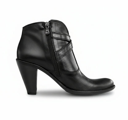 Stivaletti Texani Donna, Nero Giardini, Vera Pelle, Nero, Zip, 37 EU
