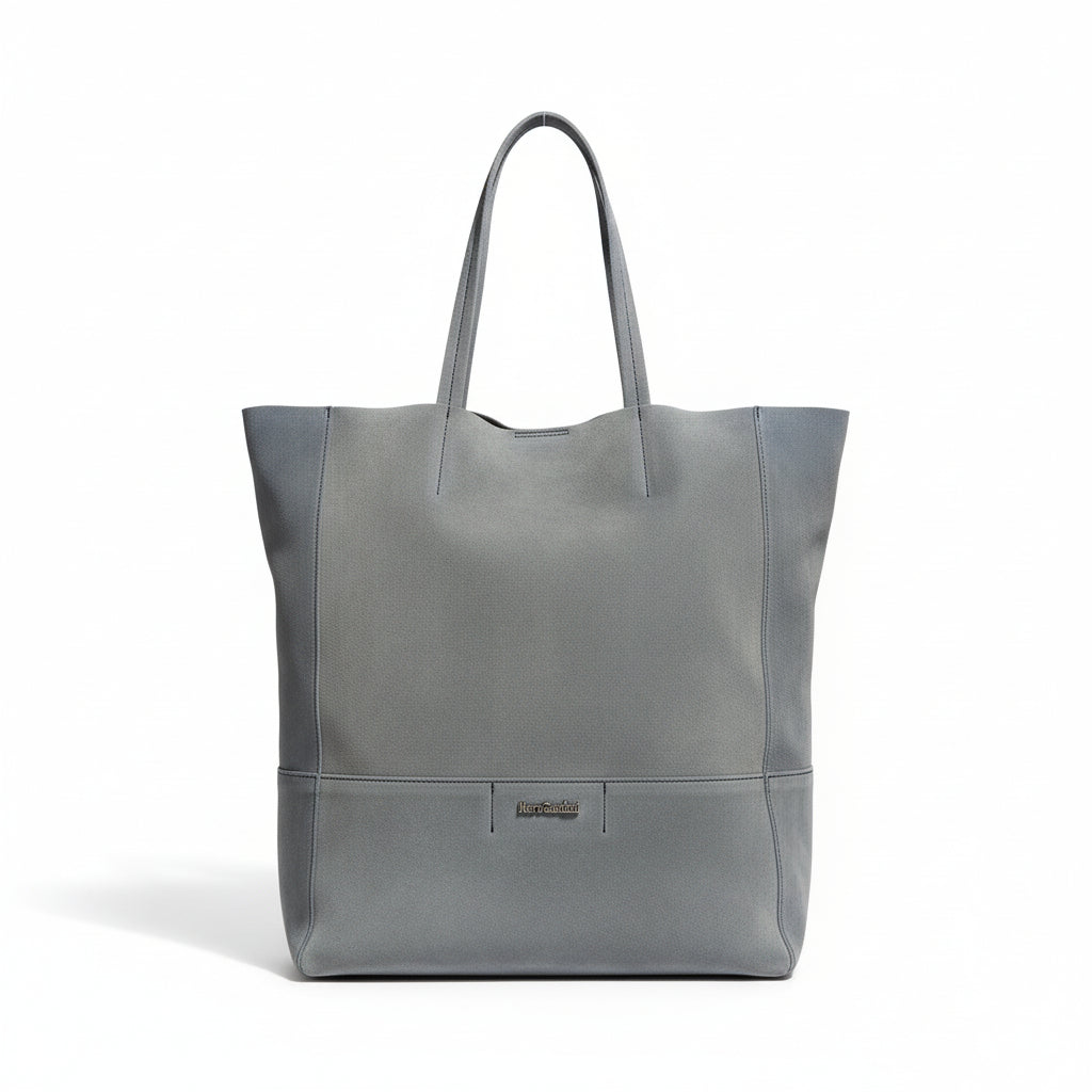 Borsa Nero Giardini Morbida, Vera Pelle di Camoscio, Color Azzurro Denim, P442012D