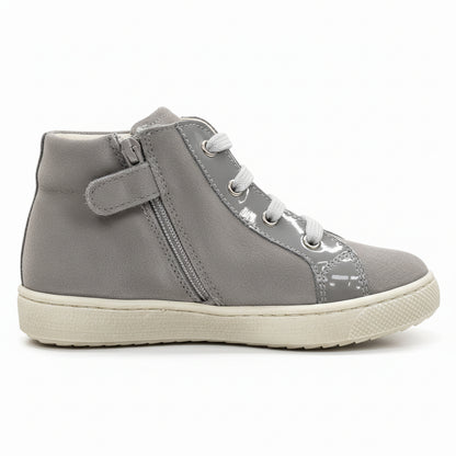 Nero Giardini Scarpe da bambina, Grigio Fumo, Vera Pelle, Stella Glitter - 25 EU
