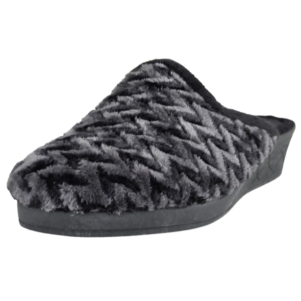 Cinzia Soft ED13018 002 Ciabatte Pantofole Calde Donna Velour Nero