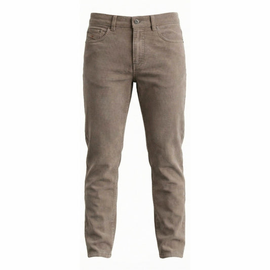 Pantaloni Nero Giardini Uomo A374705U rigatino Beige, Taglia 48 EU
