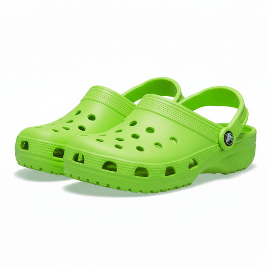 Ciabatte forate, De@de, stile Crocs, in gomma, verde