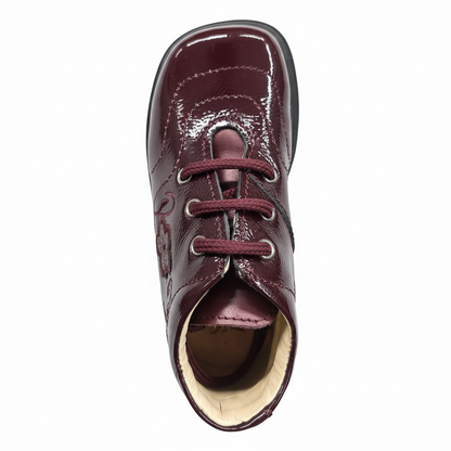 Scarpe bambina Bordeaux Safari Kid's, Vera Pelle, Vernice